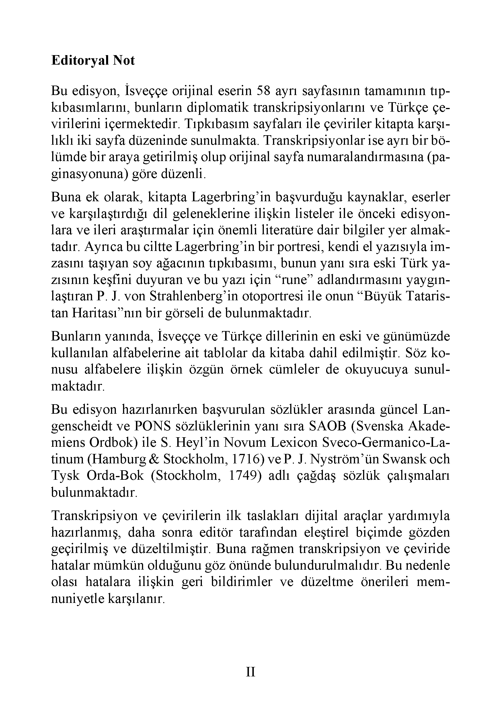 Sven Lagerbring: Şansölyelik Danışmanı ve Şövalye Bay Johan Ihre‘ye İsveççe ve Türkçe Dillerinin Benzerliği Üzerine Mektup (E-Kitap) - Görsel 7